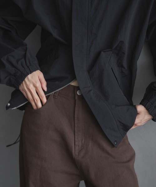 feepur(フェピュール)の「ダブルジップナイロンブルゾン(ナイロンジャケット・レディース・ブラック/ブラウン・MEDIUM)」の15枚目の写真