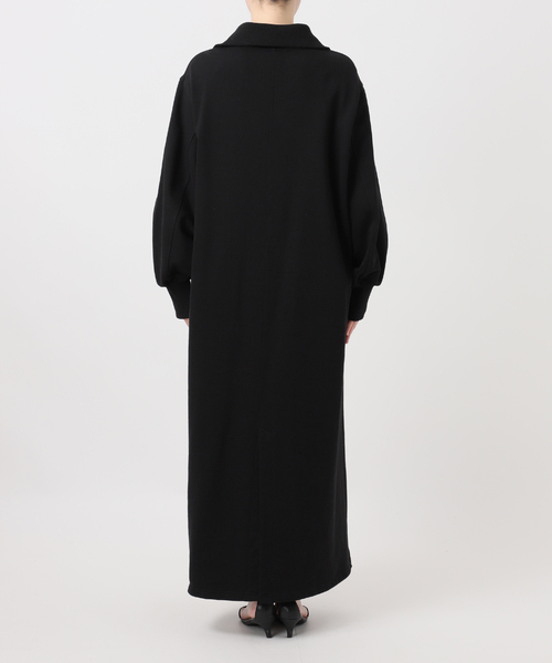 B.C STOCK(ベーセーストック)の「《追加2》ウォッシャブル / テリー裏毛ハーフジップロングワンピース(ワンピース・レディース・ブラック/グレー・FREE)」の13枚目の写真