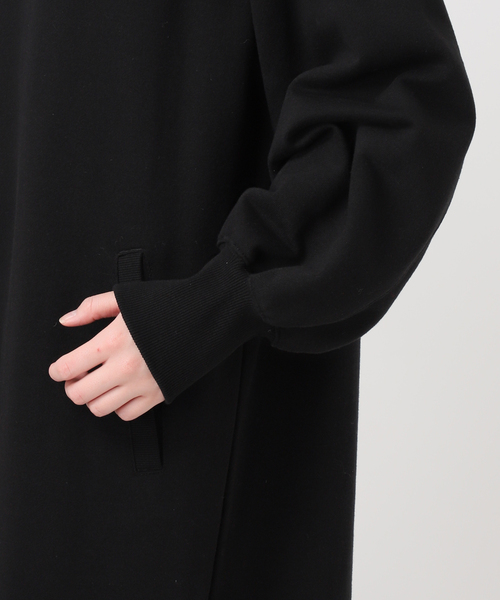 B.C STOCK(ベーセーストック)の「《追加2》ウォッシャブル / テリー裏毛ハーフジップロングワンピース(ワンピース・レディース・ブラック/グレー・FREE)」の17枚目の写真