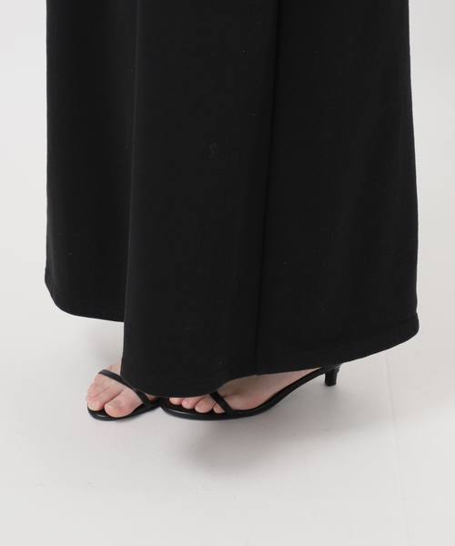 B.C STOCK(ベーセーストック)の「《追加2》ウォッシャブル / テリー裏毛ハーフジップロングワンピース(ワンピース・レディース・ブラック/グレー・FREE)」の19枚目の写真