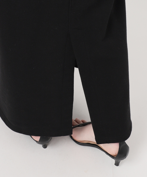 B.C STOCK(ベーセーストック)の「《追加2》ウォッシャブル / テリー裏毛ハーフジップロングワンピース(ワンピース・レディース・ブラック/グレー・FREE)」の20枚目の写真