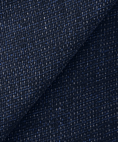 journal standard L'essage(ジャーナルスタンダードレサージュ)の「カラミTWEEDドルマンジャケット(ノーカラージャケット・レディース・ネイビー/チャコールグレー・FREE)」の21枚目の写真
