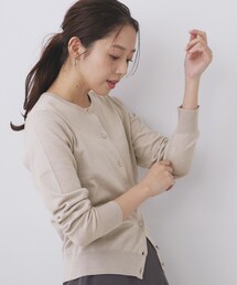 index | 柄編みクルーネックカーディガン【洗濯機OK】《7col》(カーディガン/ボレロ)