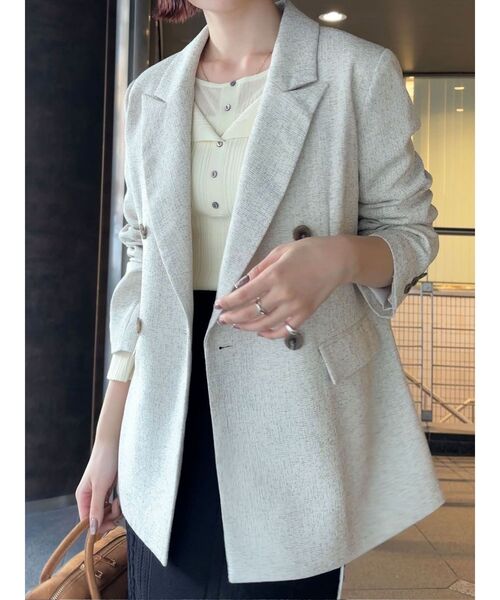 LAGUNAMOON（ラグナムーン）の「レイヤードライクリブニットプルオーバー（ニット/セーター・レディース・ピンク/ライトグレー/ホワイト・FREE）」の19枚目の写真