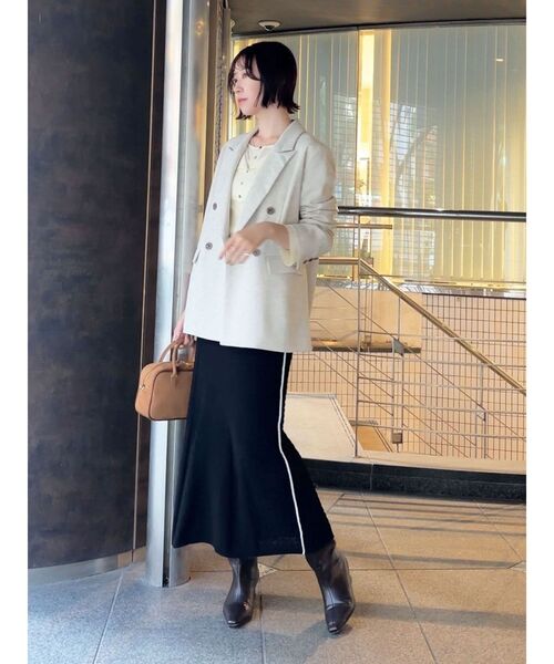 LAGUNAMOON（ラグナムーン）の「レイヤードライクリブニットプルオーバー（ニット/セーター・レディース・ピンク/ライトグレー/ホワイト・FREE）」の20枚目の写真