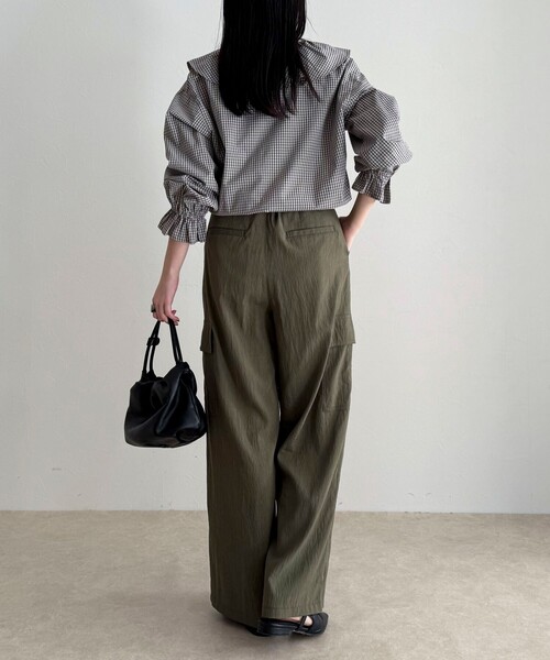 fredy emue(フレディエミュ)の「2タックカーゴパンツ(その他パンツ・レディース・ブラック/カーキ・38/36)」の5枚目の写真