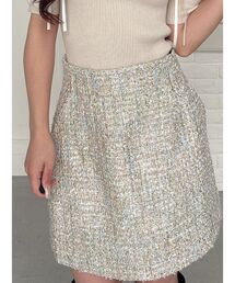 MERCURYDUO | ツイード台形ミニスカート(スカート)