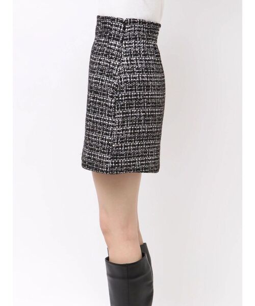 MERCURYDUO（マーキュリーデュオ）の「ツイード台形ミニスカート（スカート・レディース・オフホワイト/ミント・SMALL/MEDIUM）」の12枚目の写真