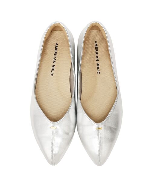 AMERICAN HOLIC（アメリカンホリック）の「【整履き】フラットパンプス（パンプス・レディース・ベージュ/ブラック/シルバー・M/L/S）」の18枚目の写真