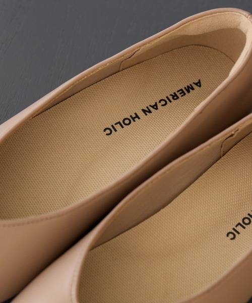 AMERICAN HOLIC（アメリカンホリック）の「【整履き】フラットパンプス（パンプス・レディース・ベージュ/ブラック/シルバー・M/L/S）」の8枚目の写真