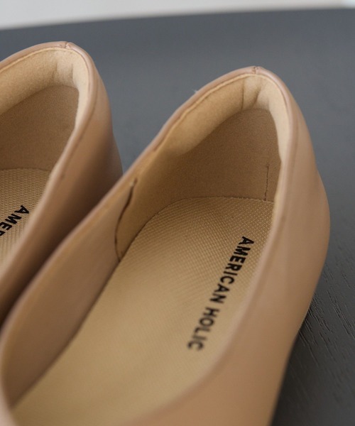 AMERICAN HOLIC（アメリカンホリック）の「【整履き】フラットパンプス（パンプス・レディース・ベージュ/ブラック/シルバー・M/L/S）」の9枚目の写真