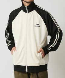 ARCADE（アーケード）の「春 トラックジャケット/2本ライン ハイネックジャージ ロゴ刺繍デザイン LOCK HEAVEN（ジャージ）」