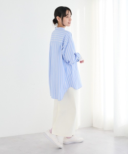 CRAFT STANDARD BOUTIQUE（クラフトスタンダードブティック）の「バンドカラーシャツ◆（シャツ/ブラウス・レディース・ブルー系その他6/ブルー系その他7/ベージュ系その他2・FREE）」の8枚目の写真