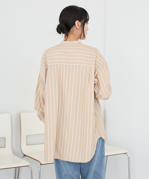 CRAFT STANDARD BOUTIQUE（クラフトスタンダードブティック）の「バンドカラーシャツ◆（シャツ/ブラウス・レディース・ブルー系その他6/ブルー系その他7/ベージュ系その他2・FREE）」の15枚目の写真