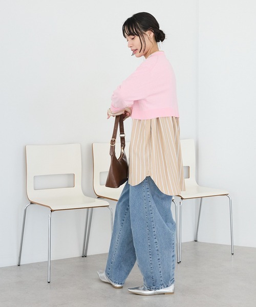 CRAFT STANDARD BOUTIQUE（クラフトスタンダードブティック）の「バンドカラーシャツ◆（シャツ/ブラウス・レディース・ブルー系その他6/ブルー系その他7/ベージュ系その他2・FREE）」の19枚目の写真