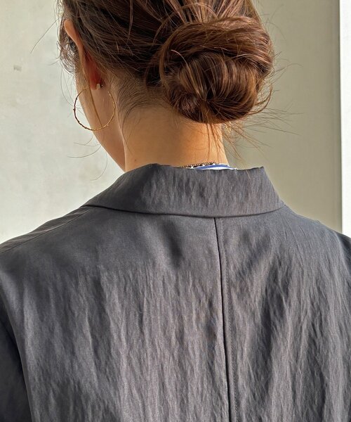 DouDou(ドゥドゥ)の「ダブルジャケット(テーラードジャケット・レディース・チャコールグレー/ベージュ・FREE)」の15枚目の写真