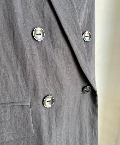 DouDou(ドゥドゥ)の「ダブルジャケット(テーラードジャケット・レディース・チャコールグレー/ベージュ・FREE)」の22枚目の写真