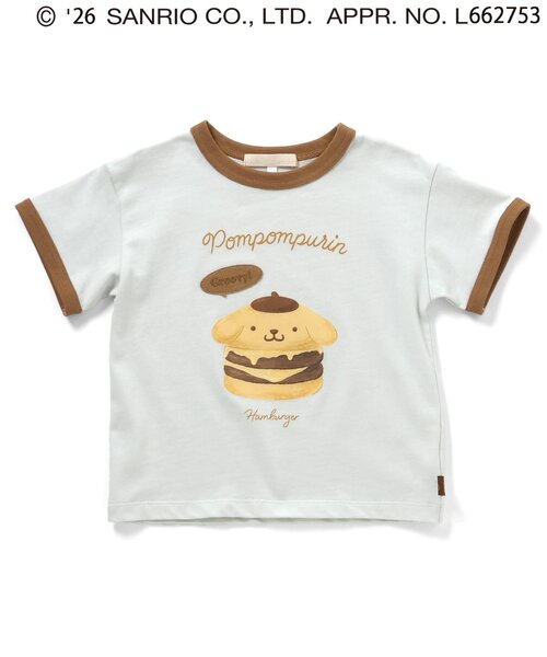 Seraph（セラフ）の「ポムポムプリン　リンガーTシャツ（Tシャツ/カットソー・キッズ・ミント/ベージュ・140/130/120/110/100/90/80）」の6枚目の写真