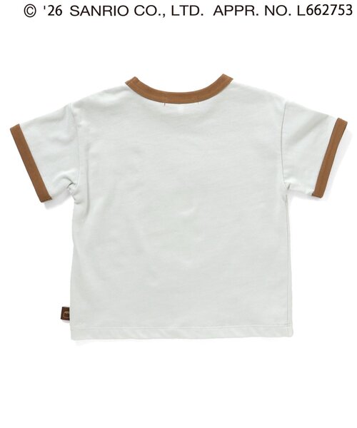 Seraph（セラフ）の「ポムポムプリン　リンガーTシャツ（Tシャツ/カットソー・キッズ・ミント/ベージュ・140/130/120/110/100/90/80）」の7枚目の写真