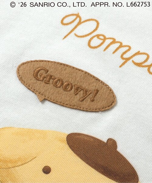 Seraph（セラフ）の「ポムポムプリン　リンガーTシャツ（Tシャツ/カットソー・キッズ・ミント/ベージュ・140/130/120/110/100/90/80）」の15枚目の写真