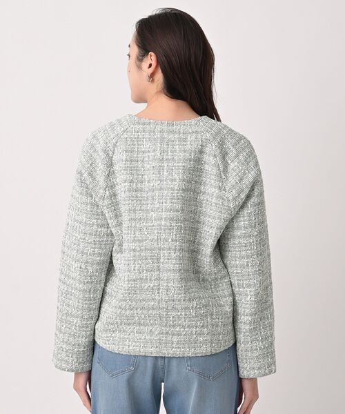 UNTITLED（アンタイトル）の「ツイードジップジャケット（ブルゾン・レディース・ライトグレー系3・00/01/02/03/04/44/48）」の9枚目の写真