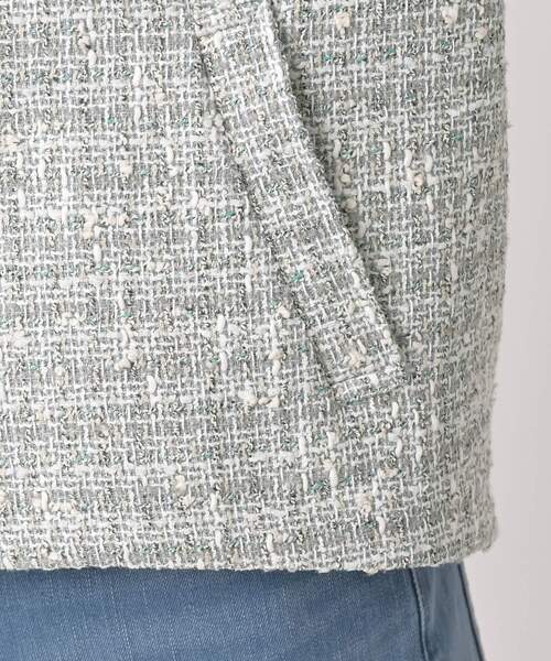 UNTITLED（アンタイトル）の「ツイードジップジャケット（ブルゾン・レディース・ライトグレー系3・00/01/02/03/04/44/48）」の13枚目の写真