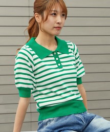 U.S. POLO ASSN./ユーエスポロアッスン 天竺編み ロゴ刺繍 ニットポロ 秋 秋服 2026年秋冬