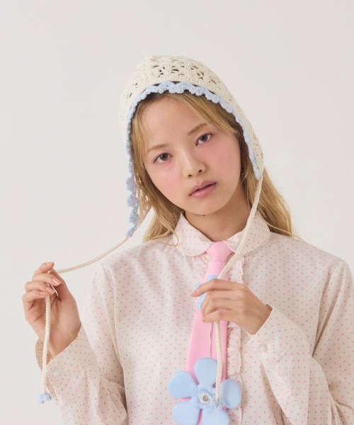 kaorinomori(カオリノモリ)の「kaorinomori フィーユボンネ ルミ / カオリノモリ(ハット・レディース・ネイビー/レッド/ホワイト・FREE)」の1枚目の写真