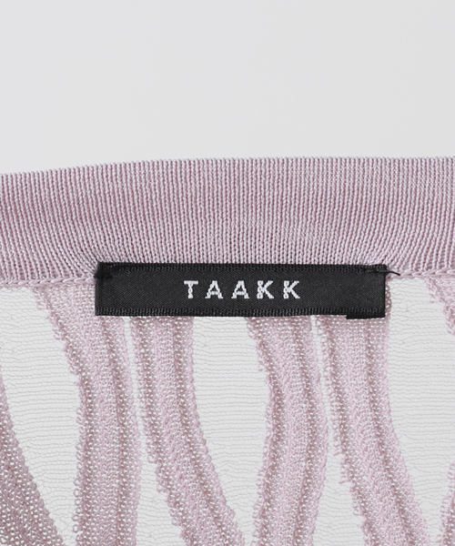 TAAKK(ターク)の「TAAKK WAVEFORM MESH PULLOVER KNIT TA26SS-KN066:ニット(ニット/セーター・レディース・ラベンダー・SMALL)」の9枚目の写真