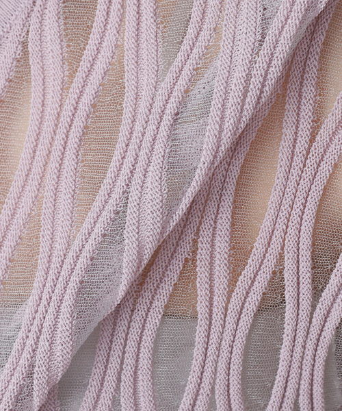 TAAKK(ターク)の「TAAKK WAVEFORM MESH PULLOVER KNIT TA26SS-KN066:ニット(ニット/セーター・レディース・ラベンダー・SMALL)」の11枚目の写真