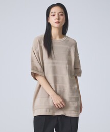 FORTUNA HOMME（フォルトゥナオム）の「【FORTUNA/フォルトゥナ】EcotecDryKnitボーダーT/エコテックドライニットボーダーTシャツ/ユニセックス/WEB限定（ニット/セーター）」