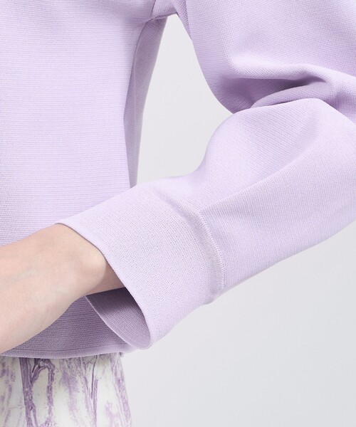 EPOCA（エポカ）の「【La maglia】 アシンメトリーカラーニット（ニット/セーター・レディース・パープル系その他4/ネイビー/オフホワイト・40）」の5枚目の写真