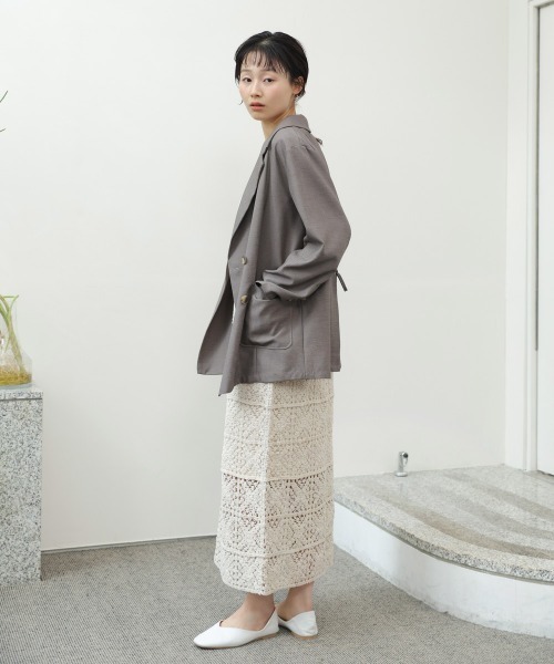 Bab(バブ)の「【選べるサイズ展開】【累計お気に入り登録5万人!】クロシェロングワンピース(ワンピース・レディース・ブルー/チャコールグレー/ホワイト系その他/A/モカ・S/M/XS)」の14枚目の写真
