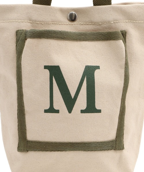 SALON adam et rope'(サロン アダム エ ロペ)の「【MALUS /マリュス】キャンバストート / small(トートバッグ・レディース・グリーン/オフホワイト・FREE)」の10枚目の写真
