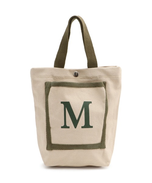 SALON adam et rope'(サロン アダム エ ロペ)の「【MALUS /マリュス】キャンバストート / small(トートバッグ・レディース・グリーン/オフホワイト・FREE)」の6枚目の写真