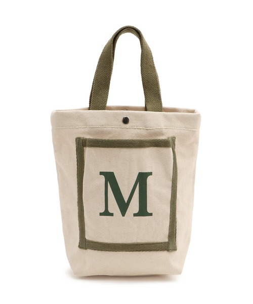 SALON adam et rope'(サロン アダム エ ロペ)の「【MALUS /マリュス】キャンバストート / small(トートバッグ・レディース・グリーン/オフホワイト・FREE)」の8枚目の写真