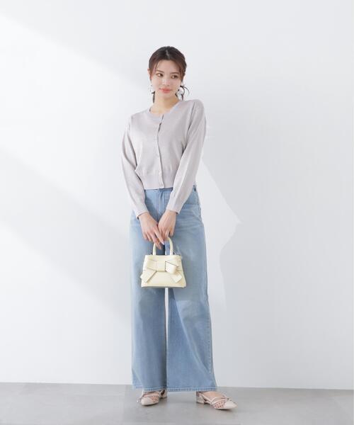 PROPORTION BODY DRESSING（プロポーションボディドレッシング）の「＜ウォッシャブル/UVカット＞ベーシックカーディガン / 1216174300（カーディガン/ボレロ・レディース・ホワイト/パープル/ブルー/シルバー・FREE）」の14枚目の写真