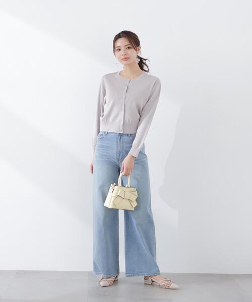 PROPORTION BODY DRESSING（プロポーションボディドレッシング）の「＜ウォッシャブル/UVカット＞ベーシックカーディガン / 1216174300（カーディガン/ボレロ・レディース・ホワイト/パープル/ブルー/シルバー・FREE）」の15枚目の写真
