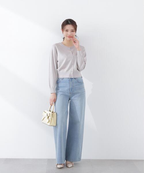 PROPORTION BODY DRESSING（プロポーションボディドレッシング）の「＜ウォッシャブル/UVカット＞ベーシックカーディガン / 1216174300（カーディガン/ボレロ・レディース・ホワイト/パープル/ブルー/シルバー・FREE）」の18枚目の写真