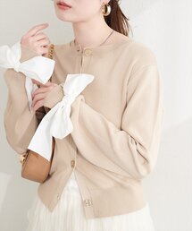 natural couture | 長さ変えられる袖口リボンカーディガン(カーディガン/ボレロ)