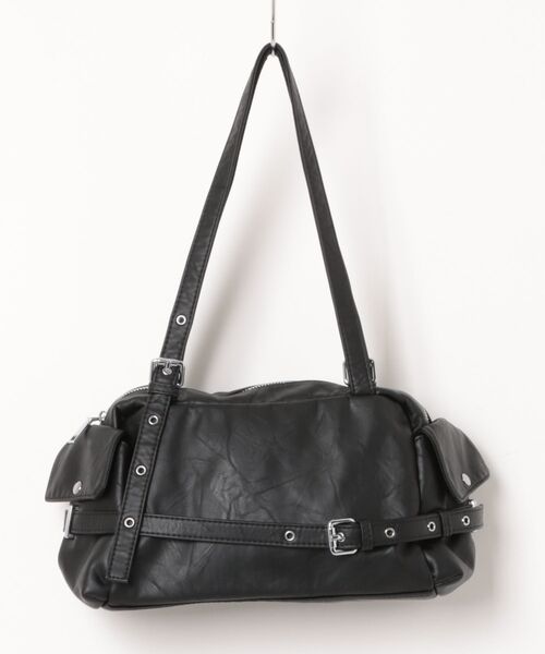 Chikashitsu +(チカシツプラス)の「【Chikashitsu +】vintage belt shoulder bag / 【チカシツプラス】ヴィンテージベルトショルダーバッグ(ショルダーバッグ・メンズ・ブラック/バーガンディー・ONE SIZE)」の14枚目の写真