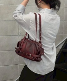 Chikashitsu +（チカシツプラス）の「【Chikashitsu +】vintage belt shoulder bag / 【チカシツプラス】ヴィンテージベルトショルダーバッグ（ショルダーバッグ）」