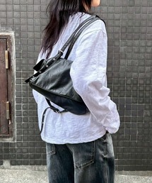 Never mind the XU / Chikashitsu+（ネバーマインド ザ エックスユー / チカシツプラス）の「【Chikashitsu +】vintage belt shoulder bag / 【チカシツプラス】ヴィンテージベルトショルダーバッグ（ショルダーバッグ）」