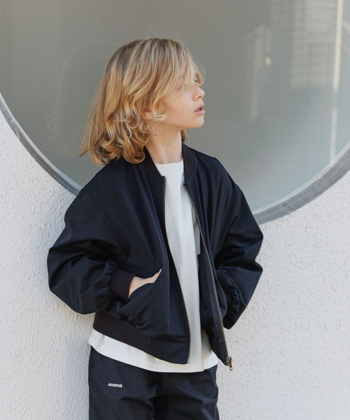 GLOBAL WORK（グローバルワーク）の「スゴラク撥水ストレッチMA-1/636357（MA-1・キッズ・ブラック/グリーン系その他4・160cm/150cm/130cm）」の22枚目の写真