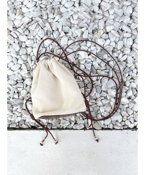 Ungrid（アングリッド）の「キャンバスショルダーバッグ（ショルダーバッグ・レディース・カーキ/アイボリー・FREE）」の10枚目の写真