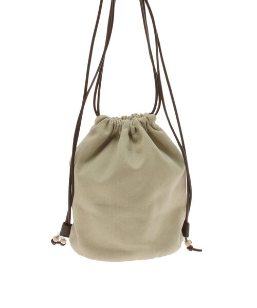 Ungrid（アングリッド）の「キャンバスショルダーバッグ（ショルダーバッグ・レディース・カーキ/アイボリー・FREE）」の14枚目の写真