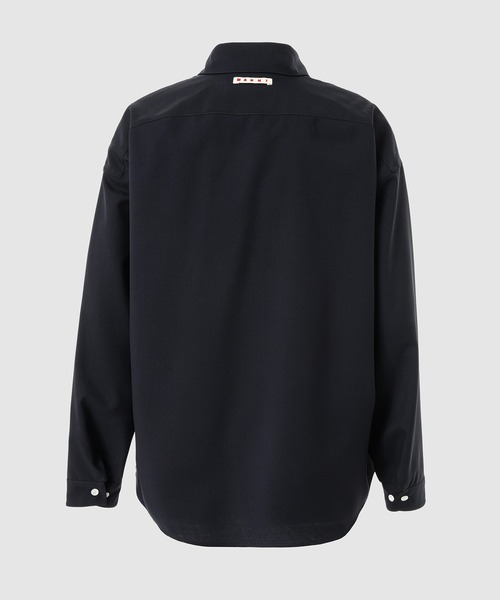 MARNI(マルニ)の「TROPICAL WOOL / ロングスリーブシャツ(シャツ/ブラウス・メンズ・クリーム/ダークネイビー・46(M)/48(L))」の3枚目の写真