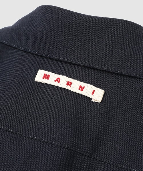 MARNI(マルニ)の「TROPICAL WOOL / ロングスリーブシャツ(シャツ/ブラウス・メンズ・クリーム/ダークネイビー・46(M)/48(L))」の5枚目の写真