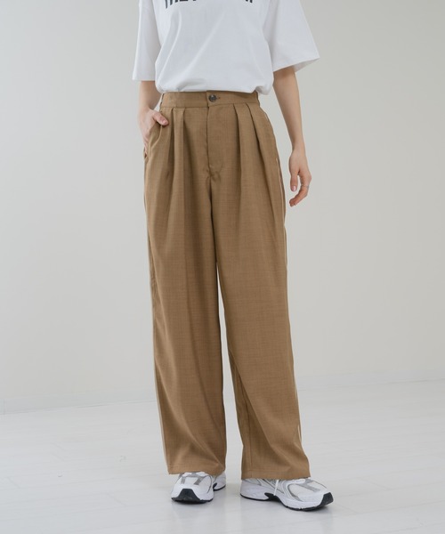 refinedworks（リファインドワークス）の「【refinedworks】トレンド 見えする 配色 ライン パンツ！（その他パンツ・レディース・ブラウン/チャコールグレー・FREE）」の8枚目の写真