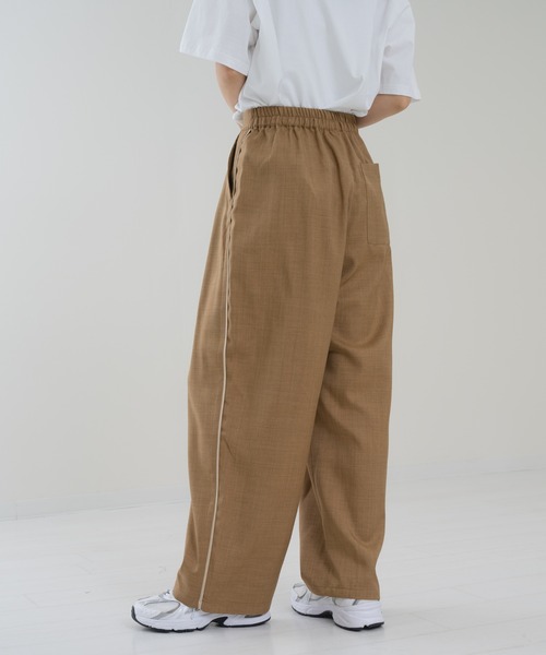 refinedworks（リファインドワークス）の「【refinedworks】トレンド 見えする 配色 ライン パンツ！（その他パンツ・レディース・ブラウン/チャコールグレー・FREE）」の11枚目の写真